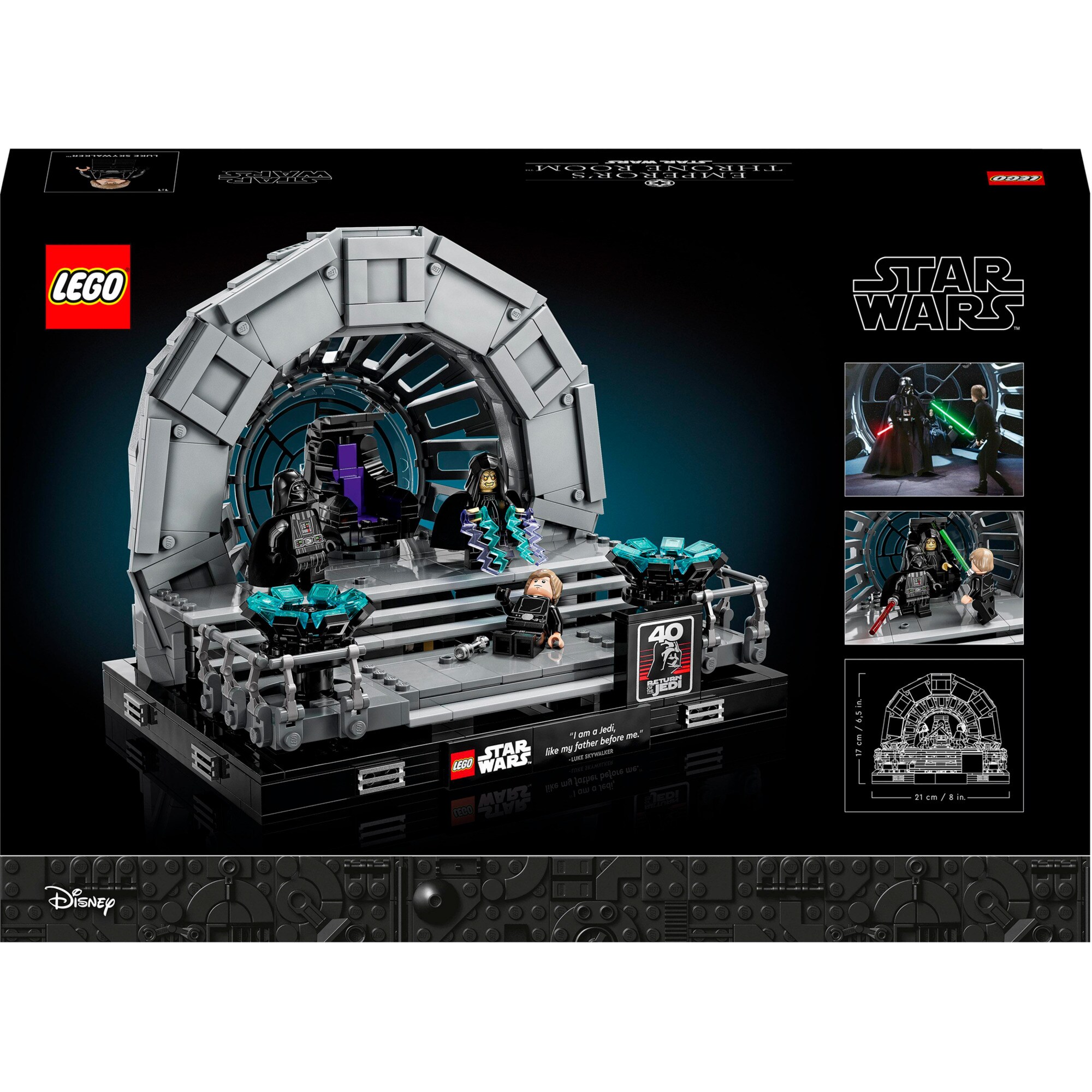 LEGO Konstruktionsspielzeug Star Wars Thronsaal des Imperators - Diorama