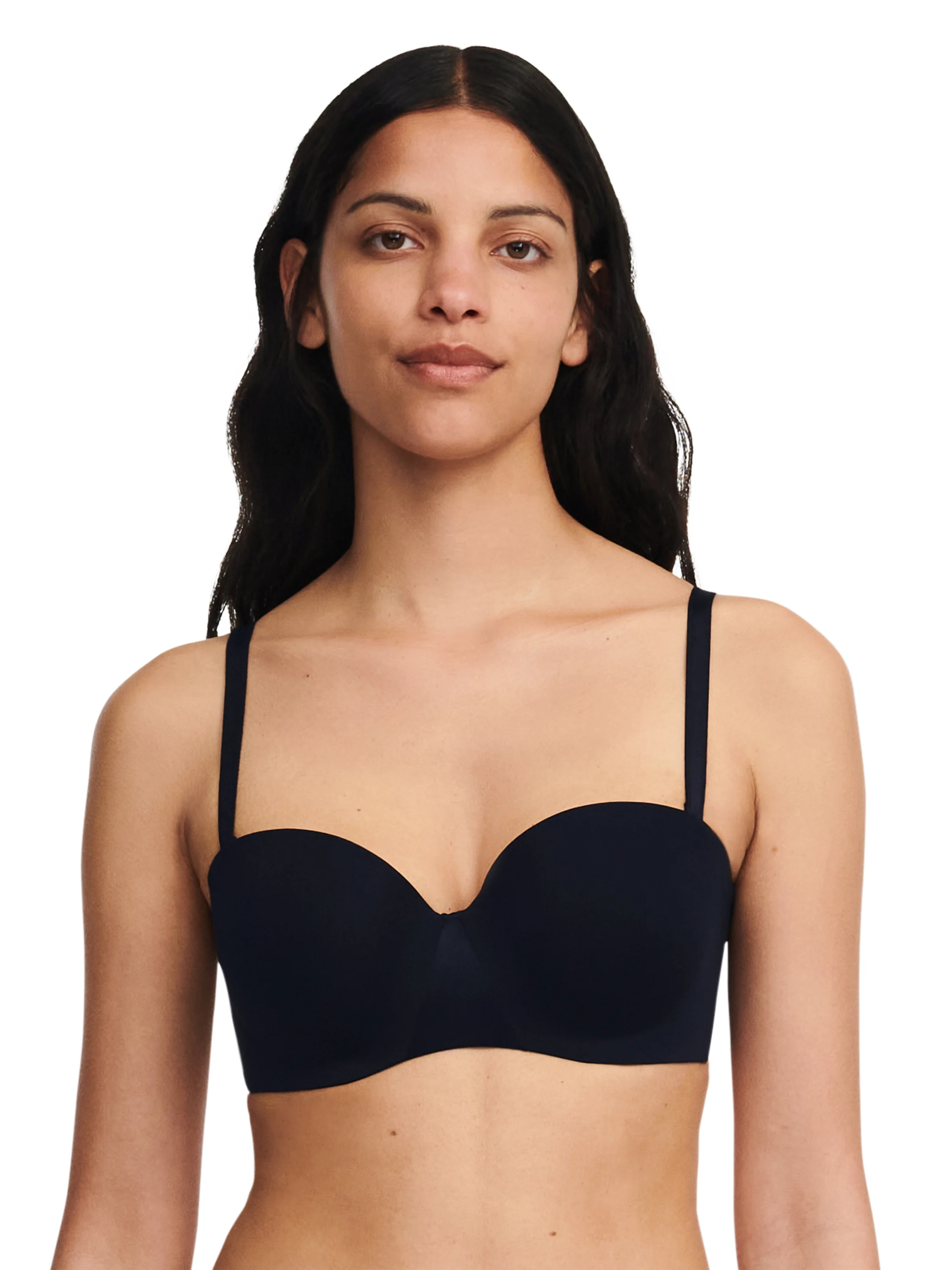 ESSENTIALL - Soutien-gorge bandeau coques bretelles amovibles | Noir