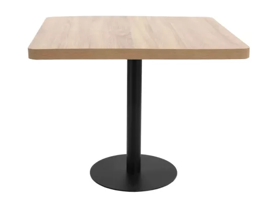 Table de bistro Marron clair 80x80 cm MDF