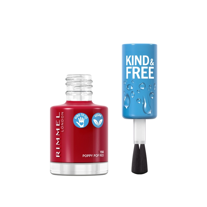 RIMMEL Kind & Free Clean Nail 8 ml - 156 Poppy Pop red