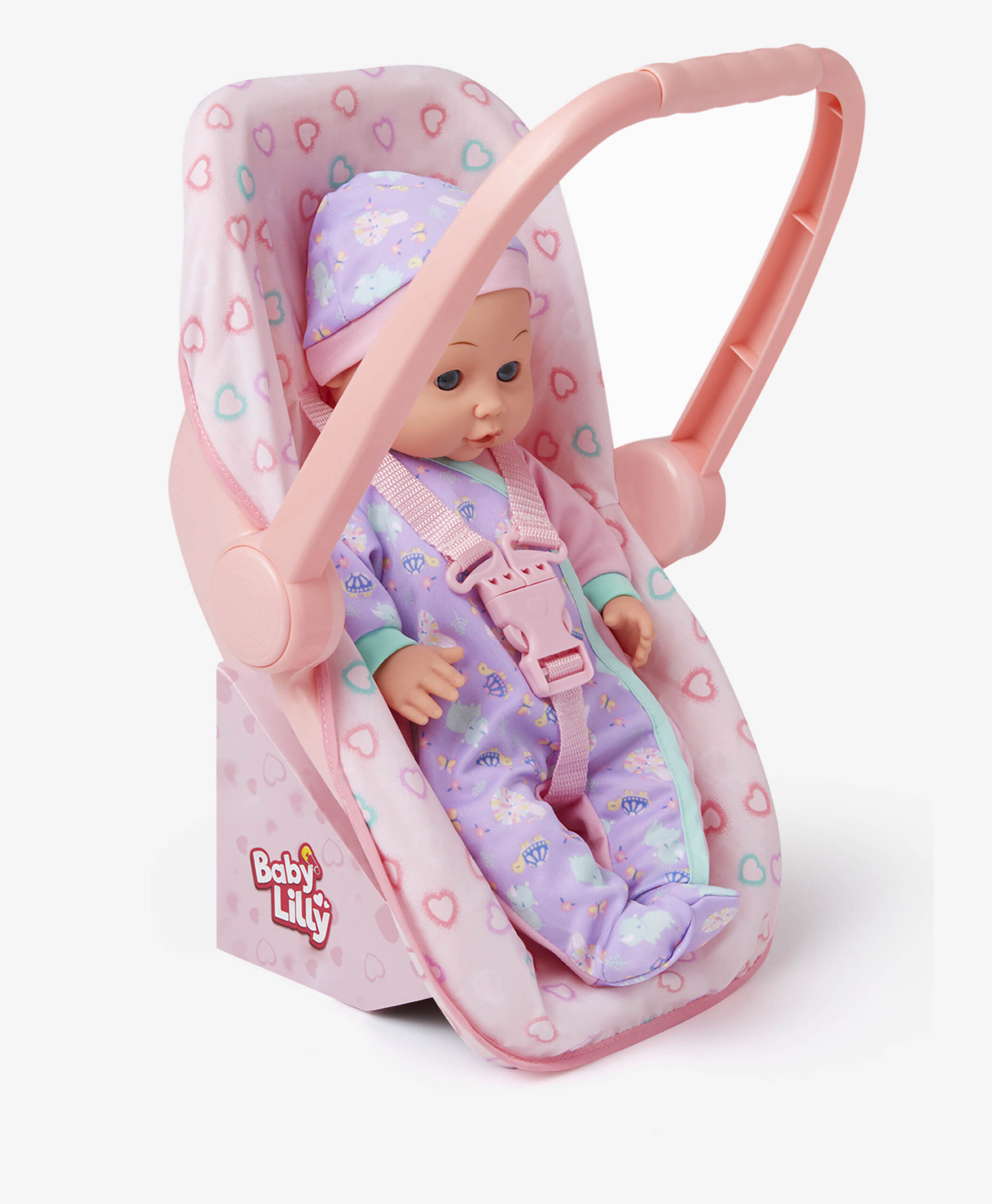 Babypuppe in einer Babytrage