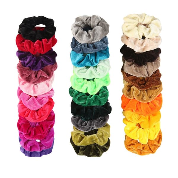 36 stk Fløyelshår Scrunchies, hårbånd, hårbånd, Hårbånd