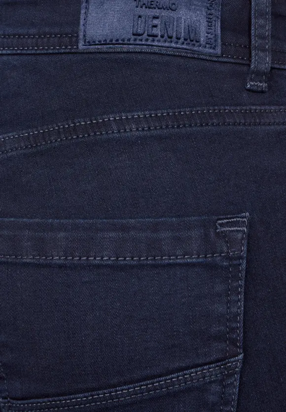 Slim Fit Thermojeans - clean indigo wash