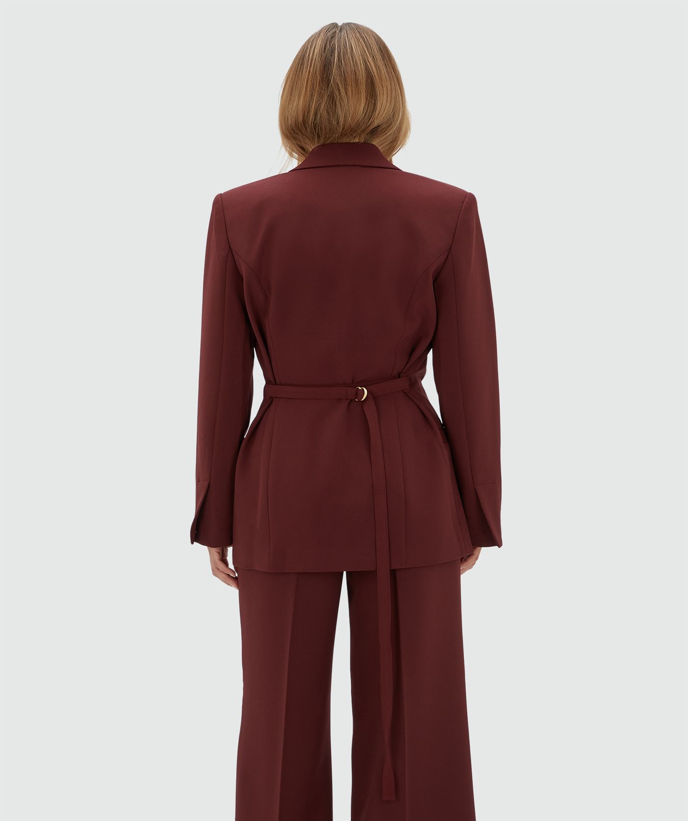 JV-DEE oversized blazer - burgundy