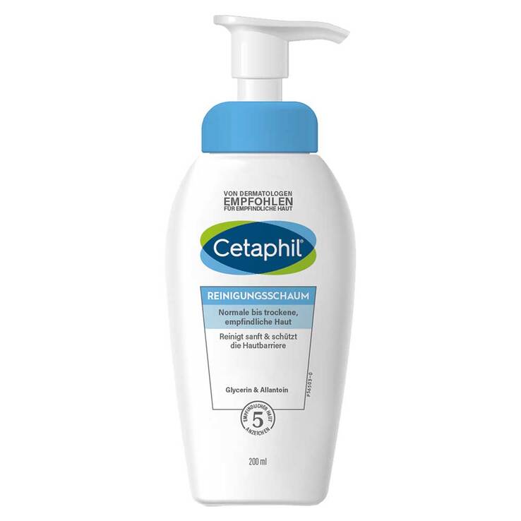 Cetaphil Reinigungsschaum für trockene, empfindliche Haut, 200 ml