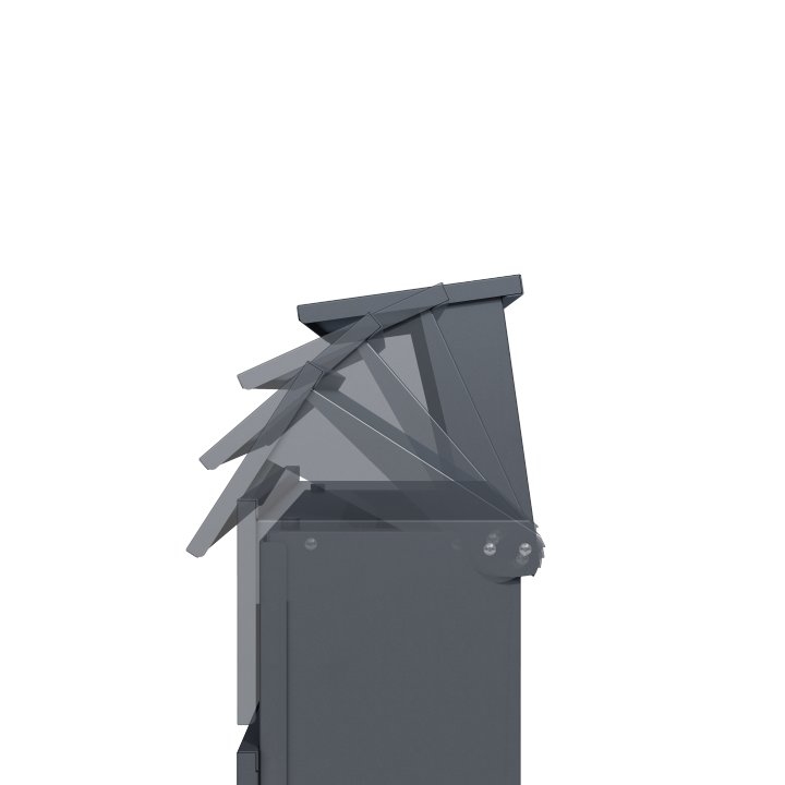 Briefkasten 39.5 x 115 cm anthrazit