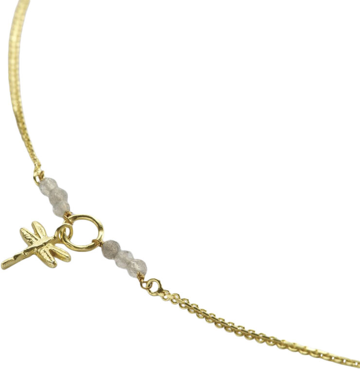 A Beautiful Story Reliable Labradorite Necklace GP Gold