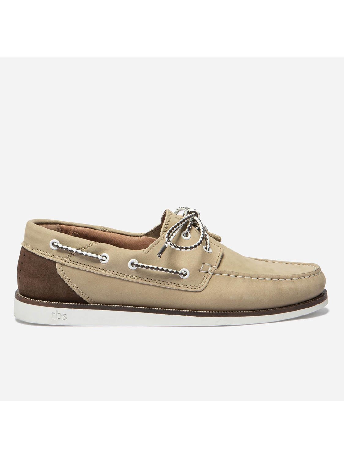 Chaussures Bateau Homme Cuir Beige