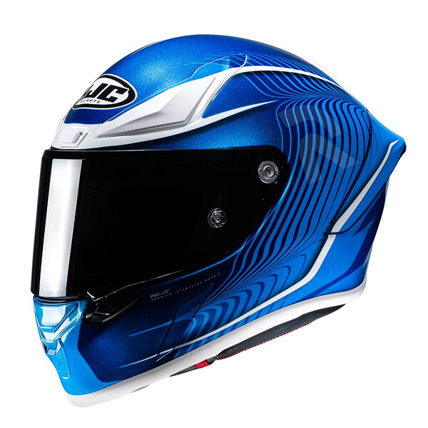 HJC - Casque RPHA 1 Lovis MC2 / Bleu / Blanc / Brillant