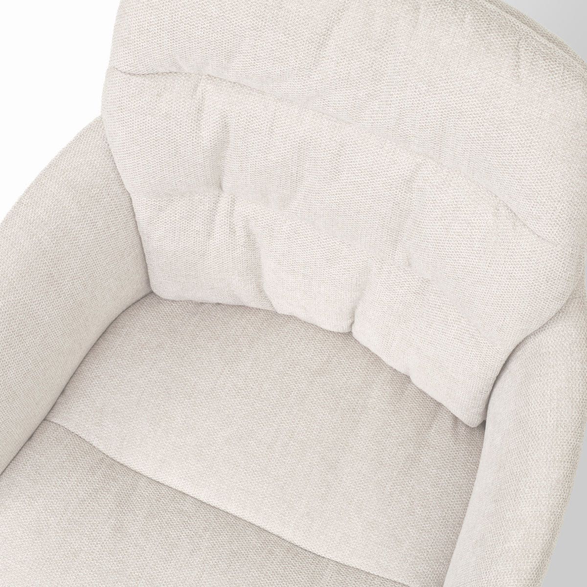 Nolon Nout-Mia Bureaustoelen Set van 2 - Beige - Wit Onderstel
