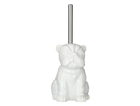 WENKO - Brosse wc bulldog en céramique - blanc