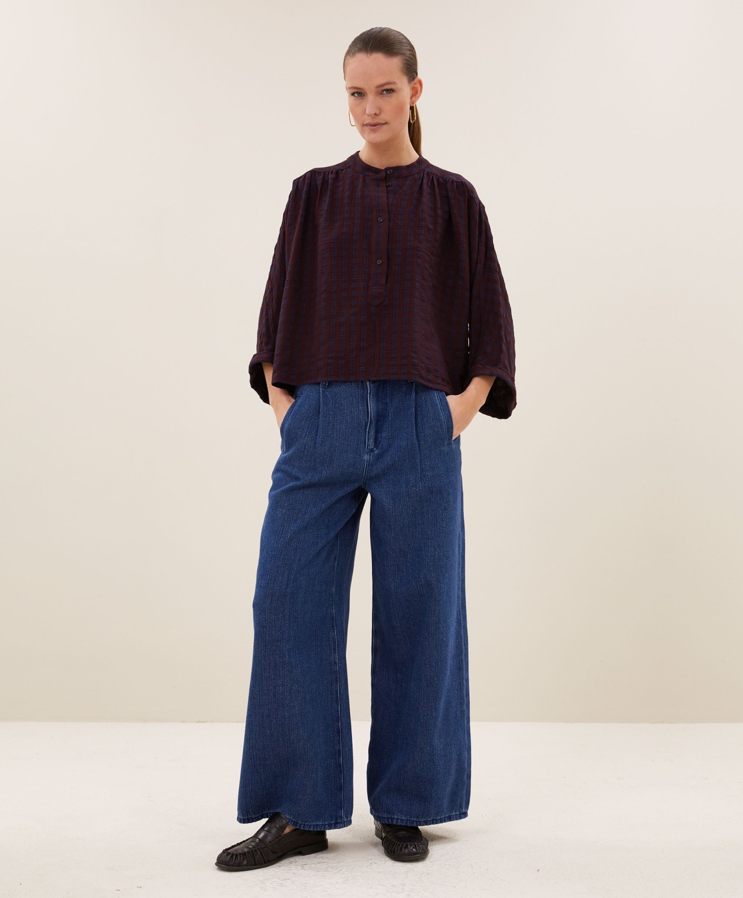 by-bar Dames blouse bordeaux