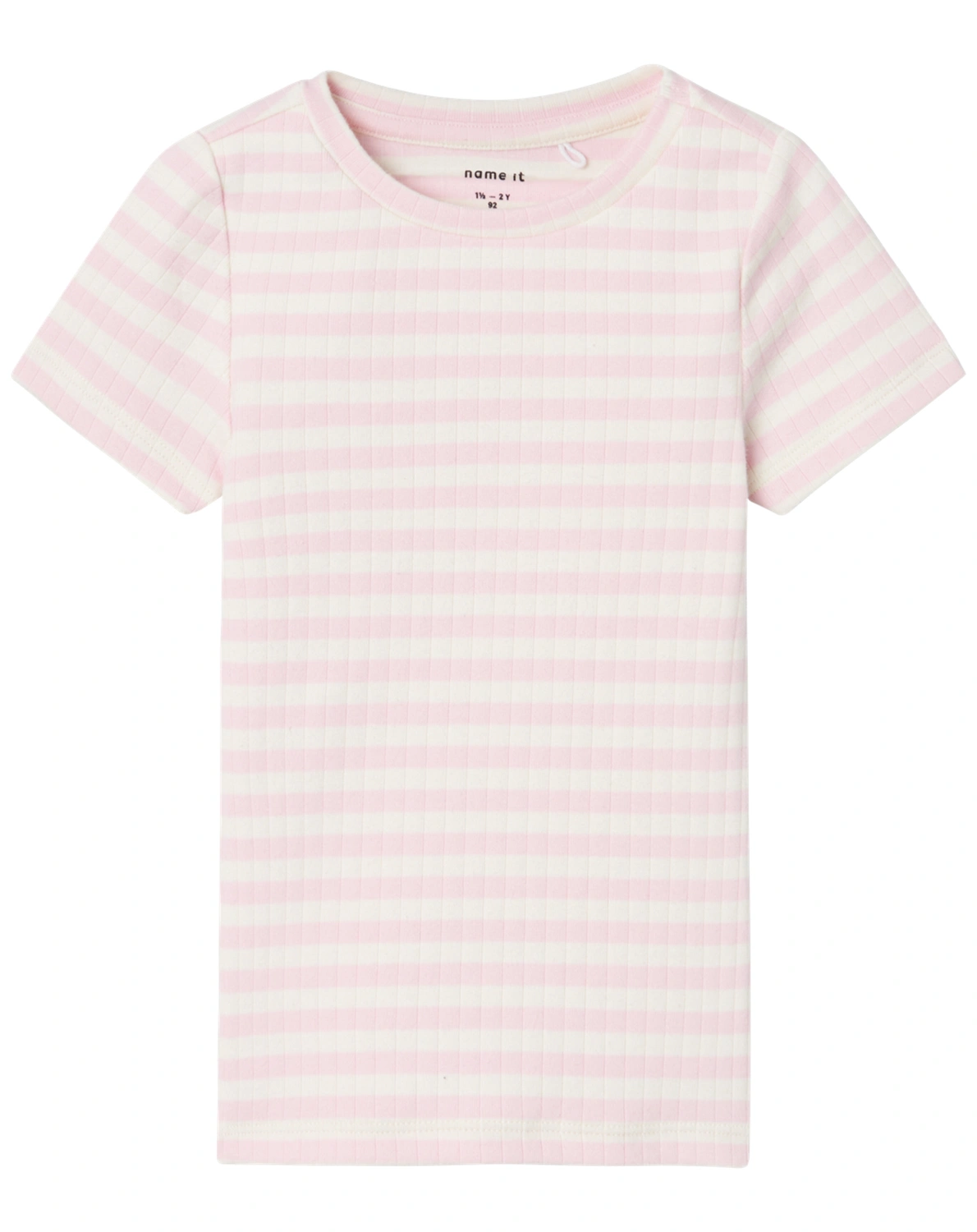 T-Shirt NMFSURAJA STRIPES MINI in parfait pink