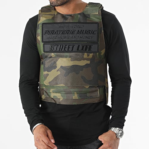 Gilet Ratpi World Vert Kaki Camouflage