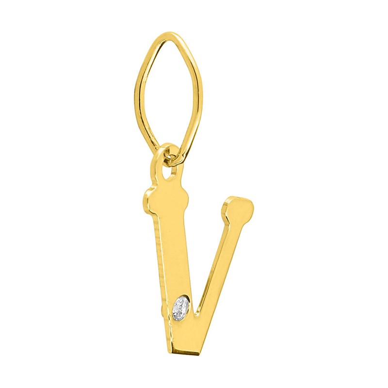 Pendentif Femme - Or 18 Carats - Diamant 0.01 Carats