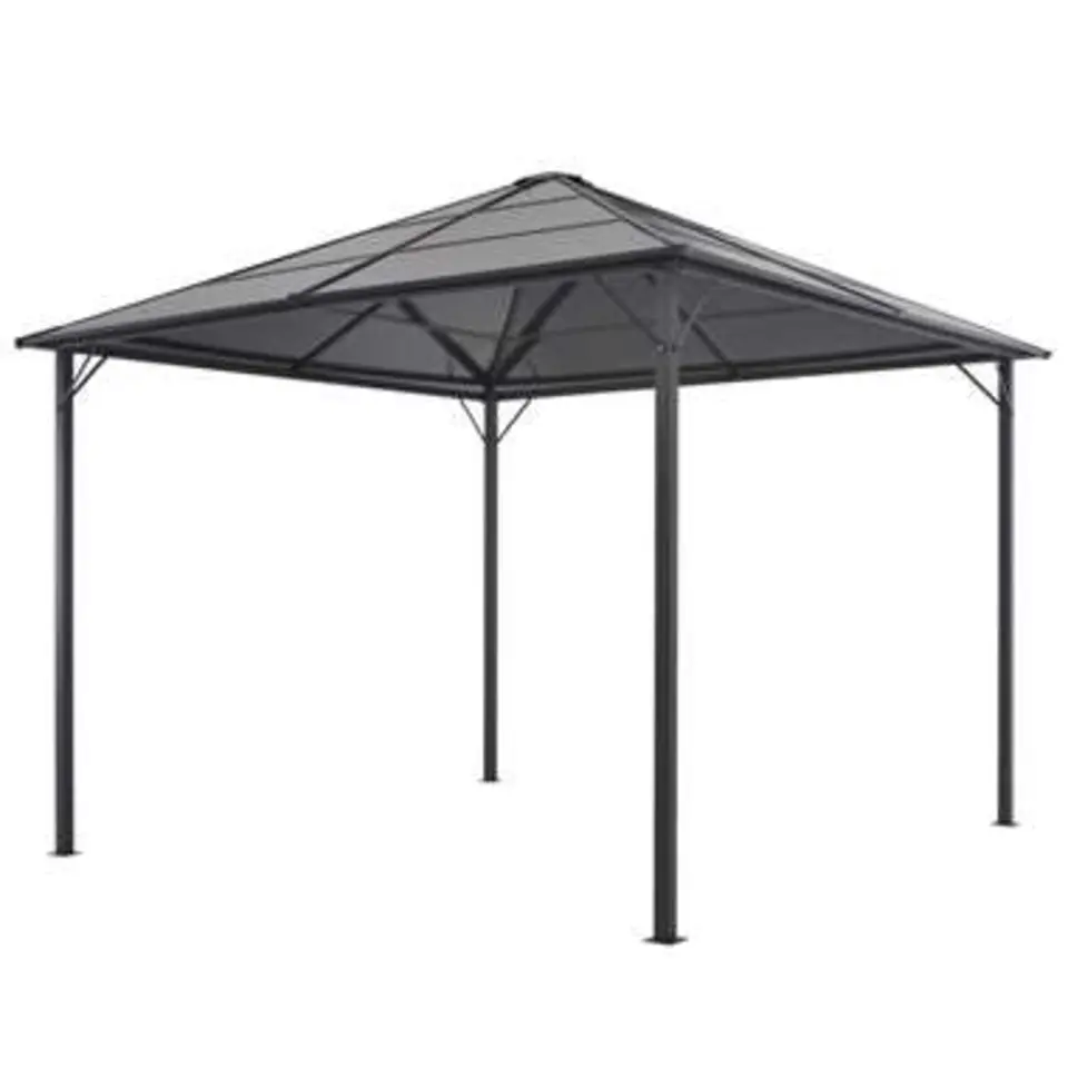 vidaXL - Luifel - Zwart - Stof - 3 x 3 m