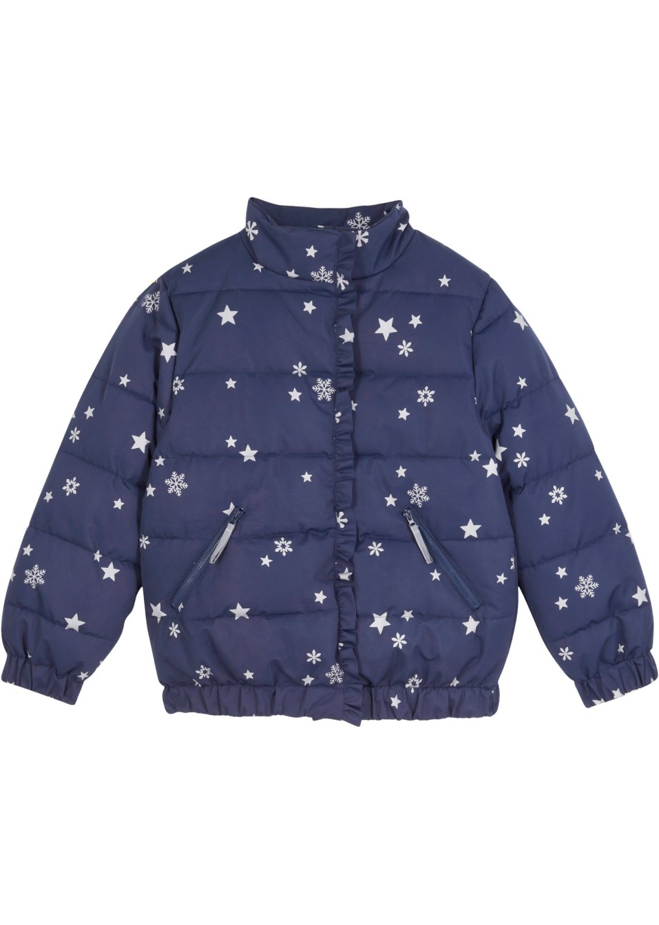 Veste hiver fille avec imprimé étoiles