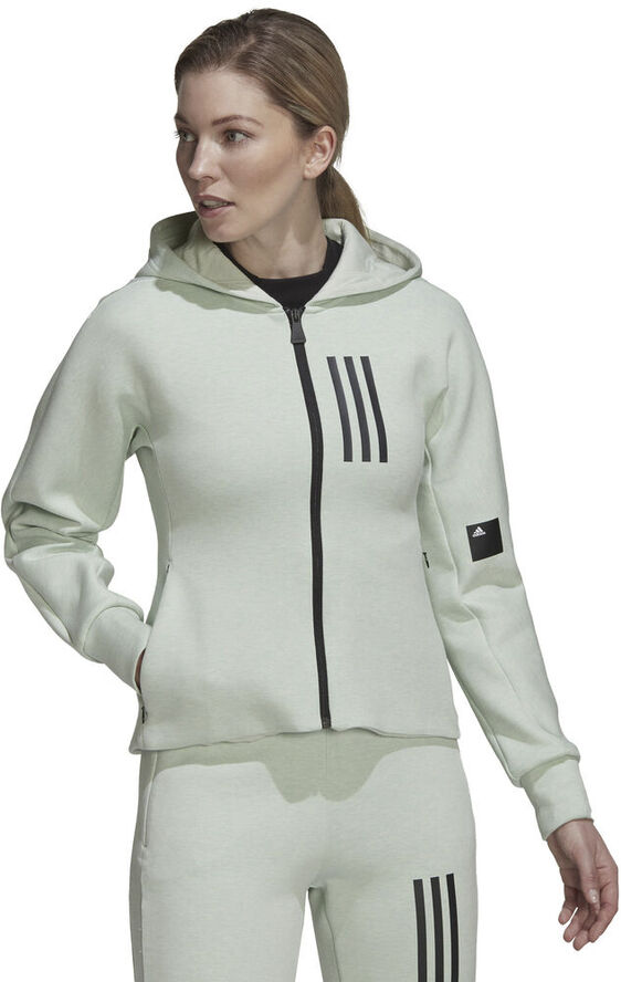 adidas Mission Victory Slim Fit Full-Zip hættetrøje Hvid