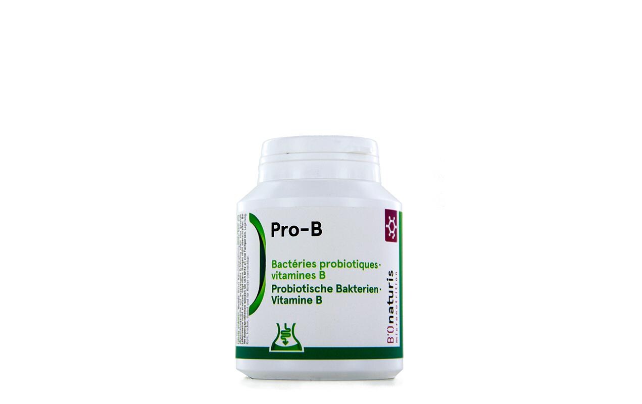 Probiotische BakterienComplex Vitamine B 120 KapselnVegane, probiotische Bakterien für eine gesunde Darmflora