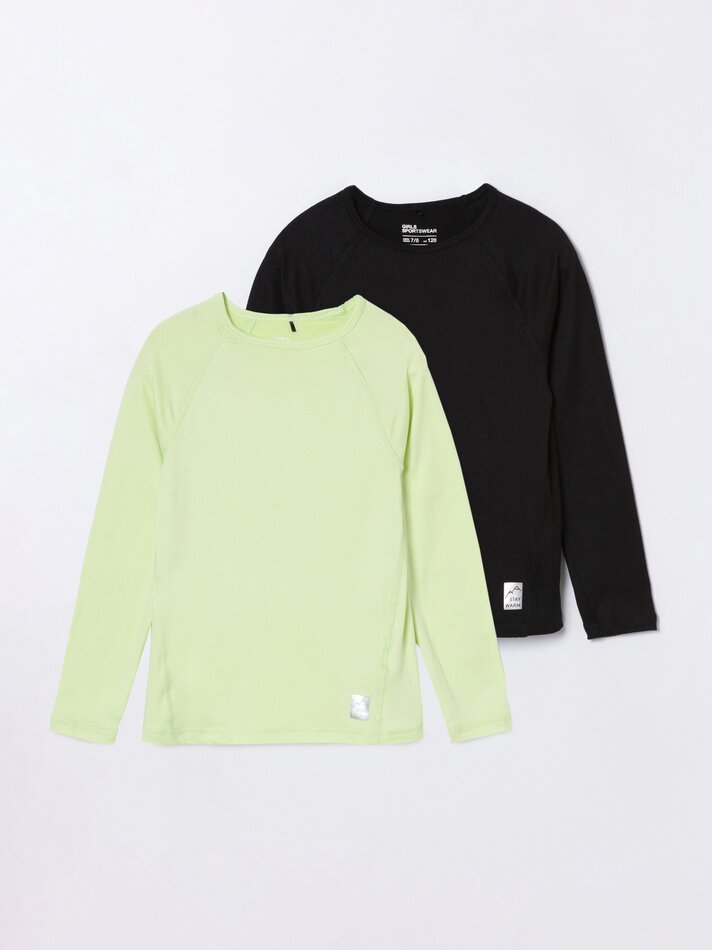 Pacote com 2 camisetas térmicas - Pretas