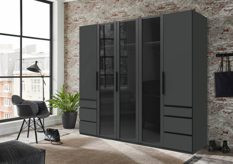 Ti´me Drehtürenschrank 5-trg. LEVEL 36 BLACK E