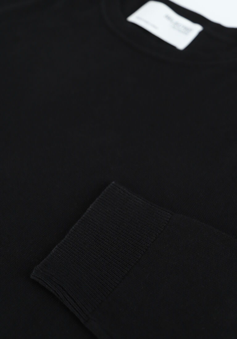 SELECTED HOMME zwarte selected homme trui slhberg crew neck b