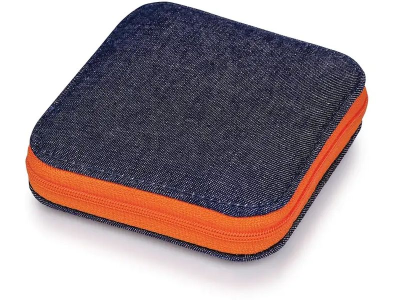 Prym Nähset Travel Box Jeansblau/Orange Praktisches Nähset für die Reise