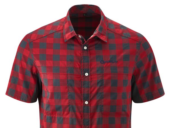 DON Herren-Kurzarm-Bikehemd  chili peppergraphite  5XL