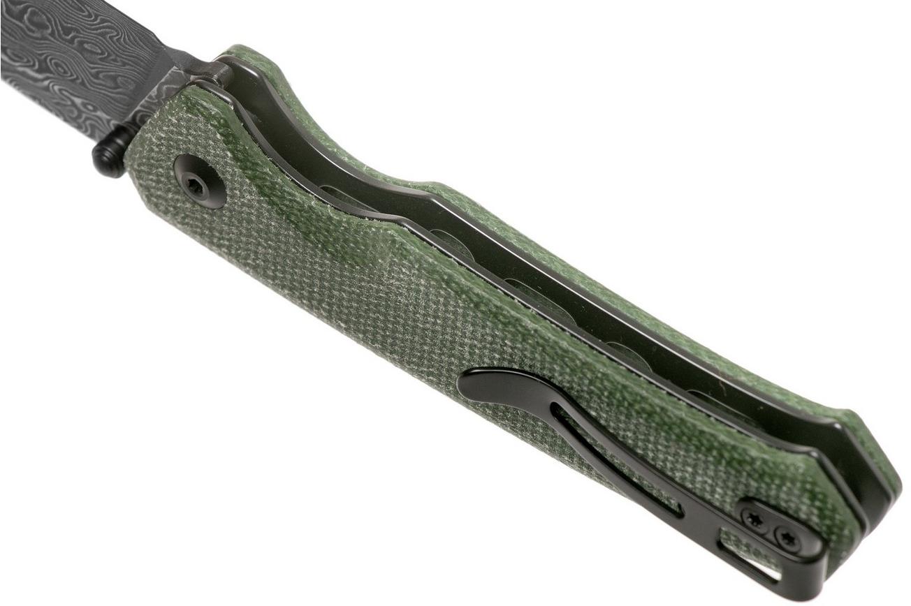 Civivi Altus C20076-DS1 Damascus, Green Micarta zakmes