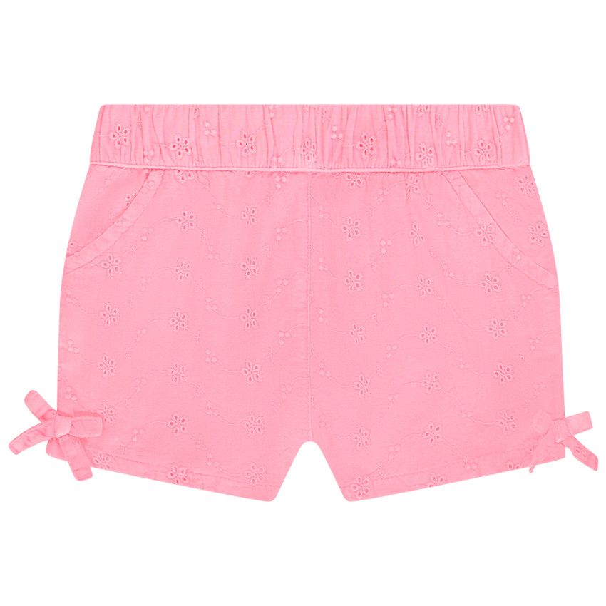 Short en broderie anglaise pour bébé fille - Multicolore