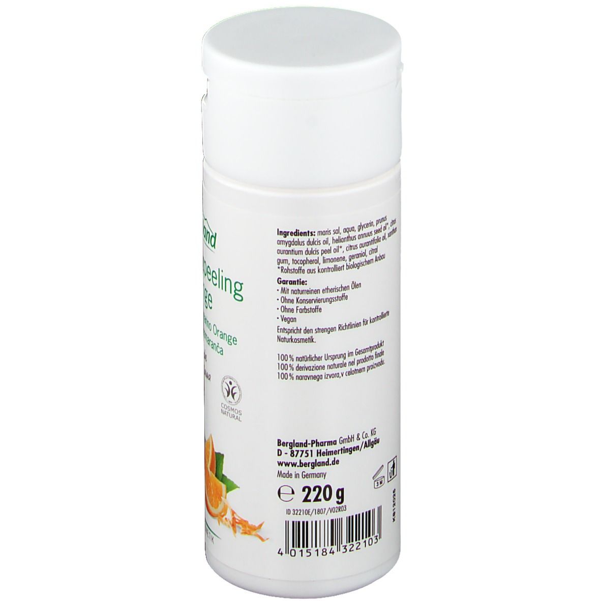 Bergland Meersalzpeeling Orange