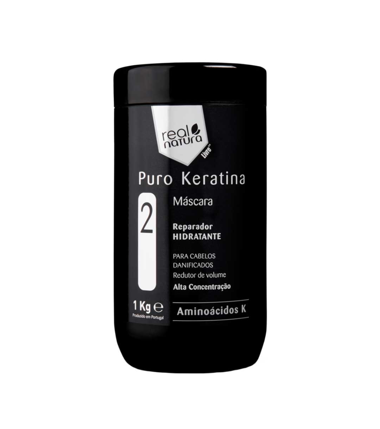 Real Natura - Máscara capilar reparadora Puro Keratina 1kg