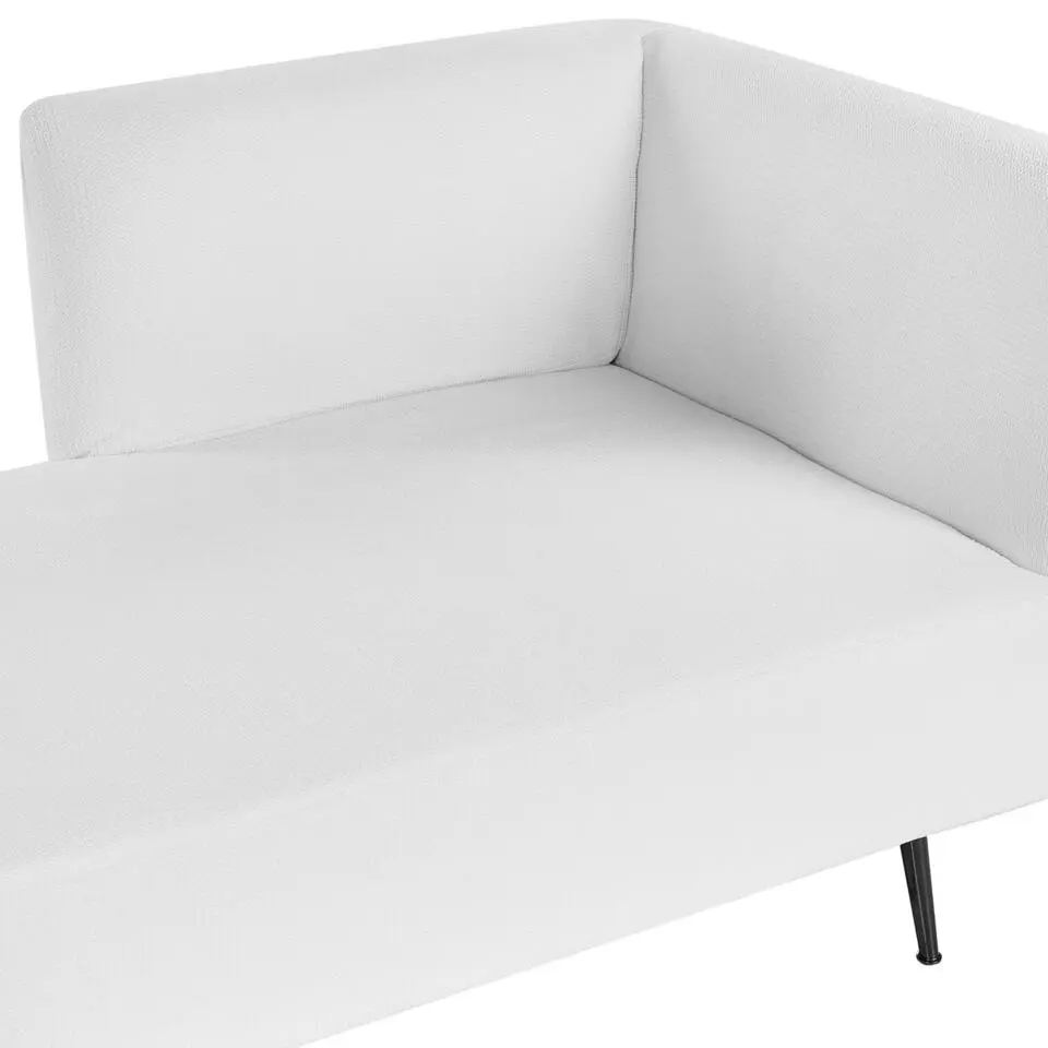 RIOM - Chaise longue - Wit - Rechtszijdig - Stof