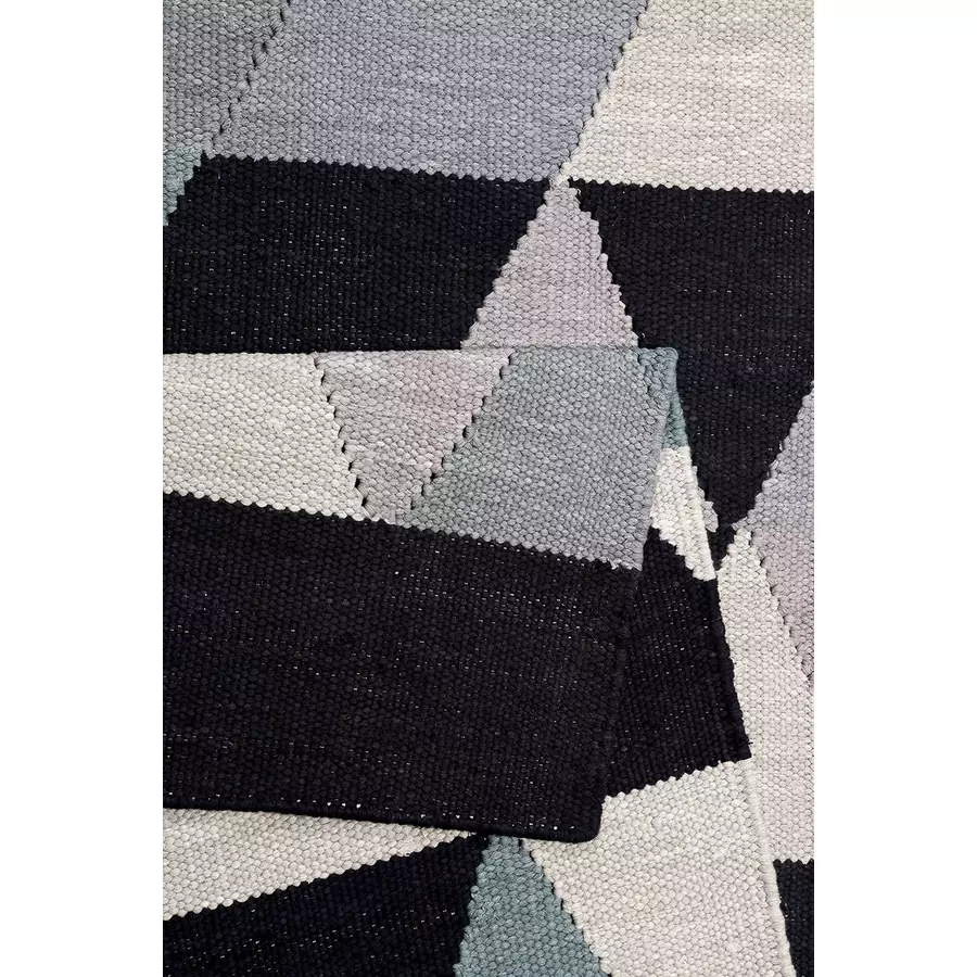 Esprit Kelim Teppich Triango Kelim blau grau