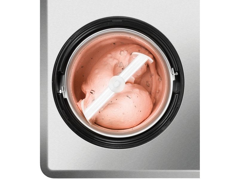 Unold Glacemaschine Nobile 2 l, Silber Eismaschine für 2 Liter Eiscreme