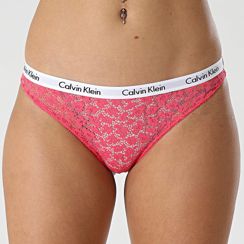 Lot De 3 Strings Femme QD3925E Blanc Noir Rose
