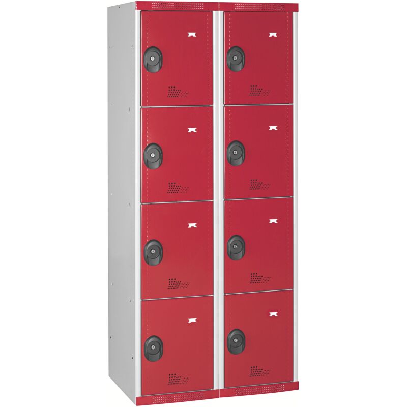 Vestiaire colonnes 4 cases monobloc