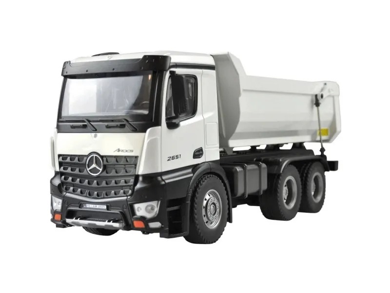 AMEWI - Mercedes Tipper Truck PRO Metal RTR - RC - hvid