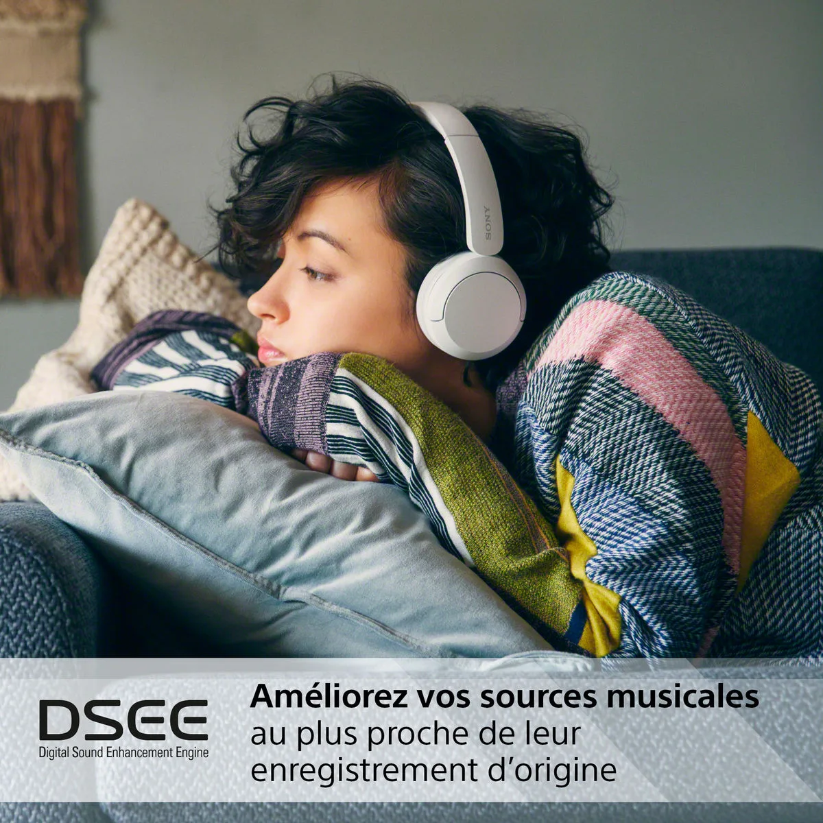 Sony WH-CH520 Blanc Casques Bluetooth