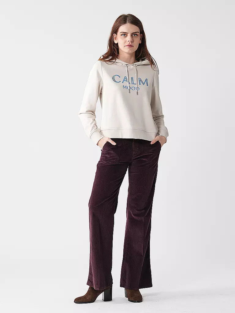 COMMA IDENTITY Kapuzenswaeter - Hoodie  creme