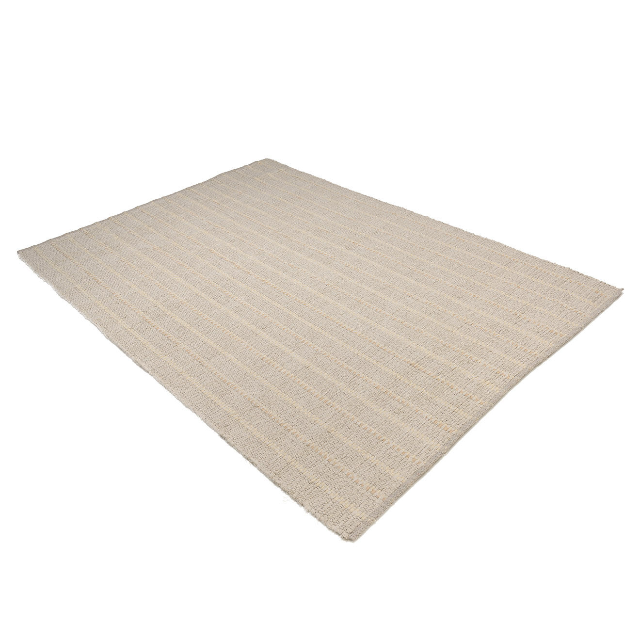 Macabane Tapis en Coton recyclé Sacha ivoire - 230x160 cm