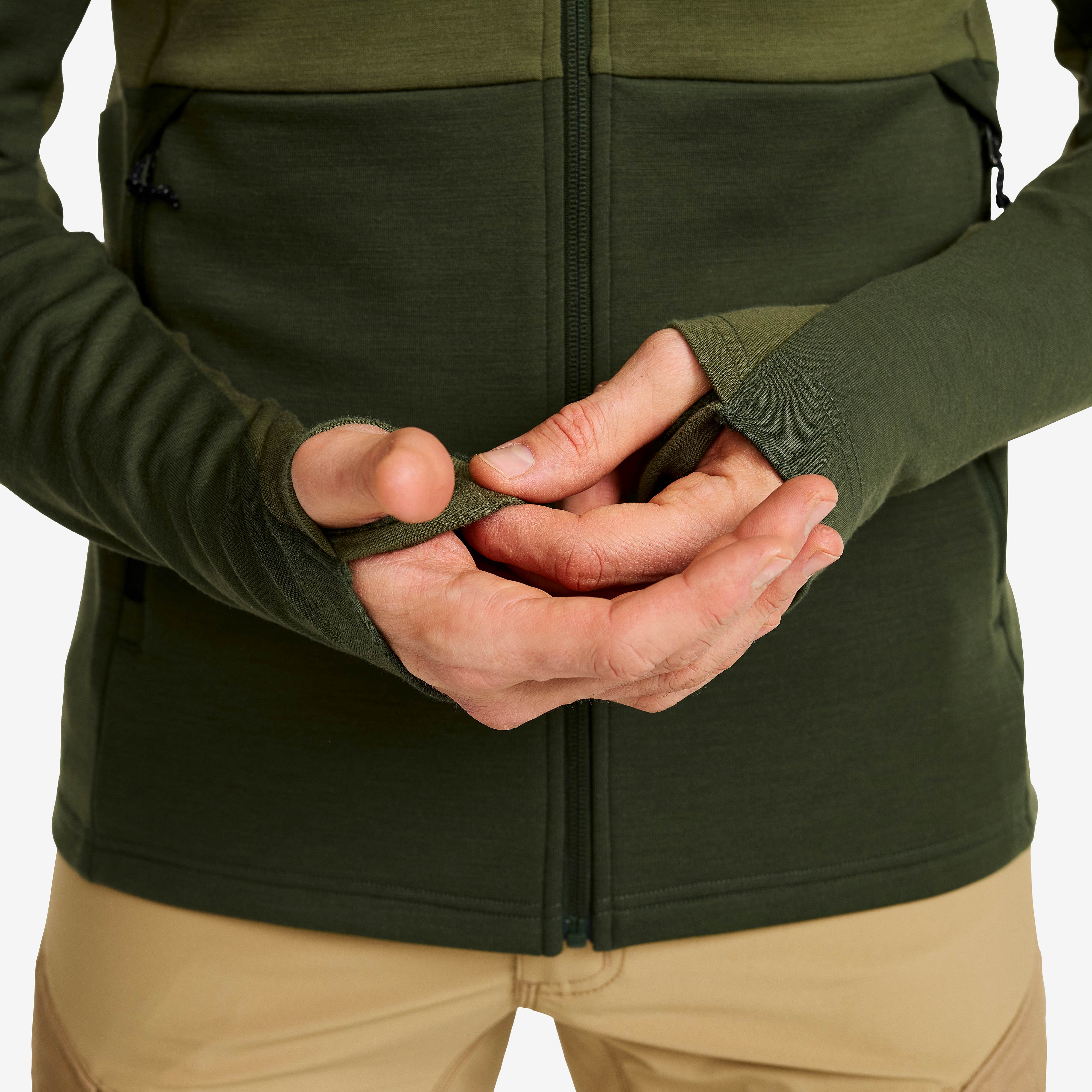 Hill Fleece Herre Forest Green