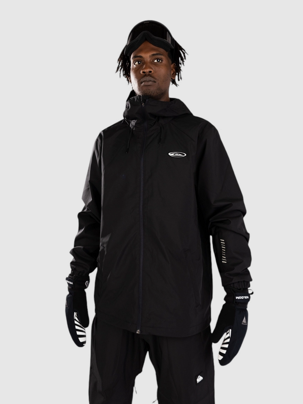 Quiksilver High In The Hood Jacket true black