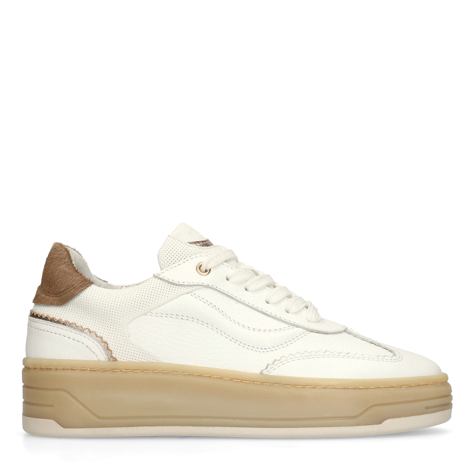 Witte leren sneakers