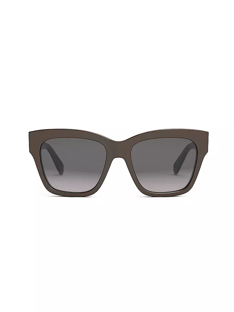 CELINE Triomphe schwarze eckige Sonnenbrille braun