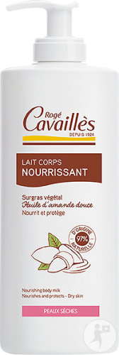 Rogé Cavaillès Lait Corps Nourrissant Peaux Sèches Flacon Pompe 400ml