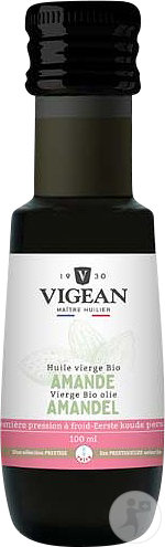 Vigean Huile D'Amande Douce Bio Flacon 100ml