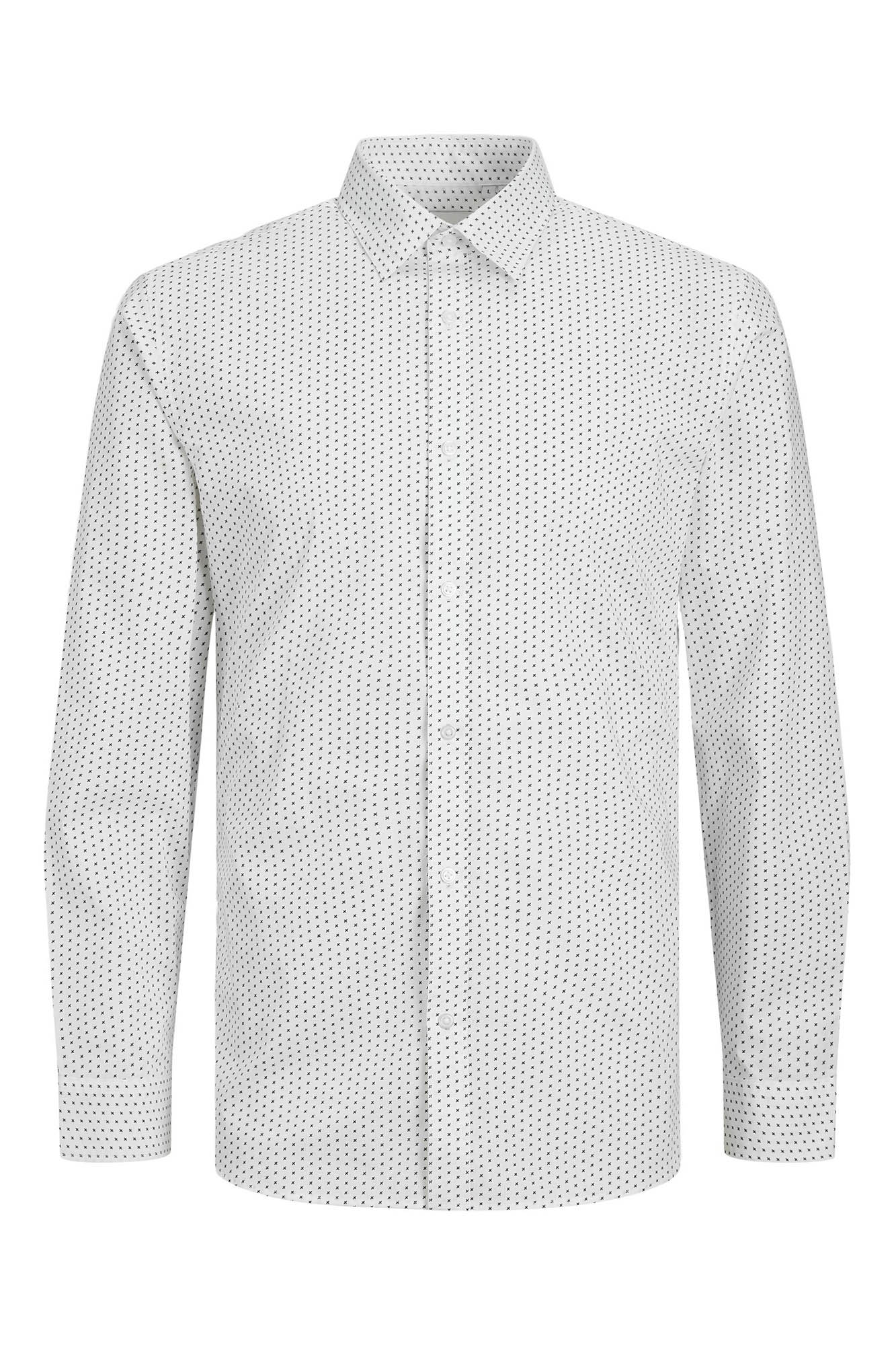 Camisa slim fit com microestampa