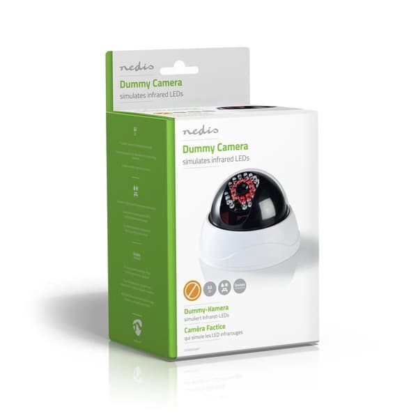 Nedis Dummy Security Camera | Kuppel | Batteri drevet | Innendørs | Hvit
