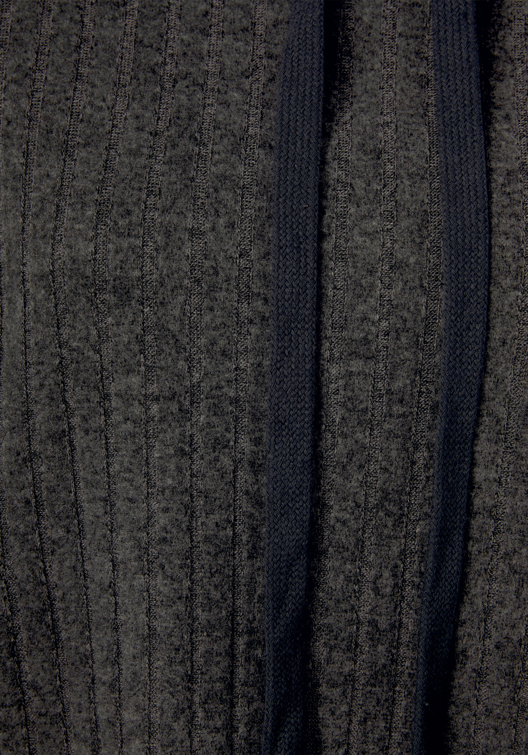 LASCANA Hoodie , Strickpullover mit Kapuze und in melierter Optik, Loungewear
